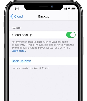 Check if you have an iCloud backup