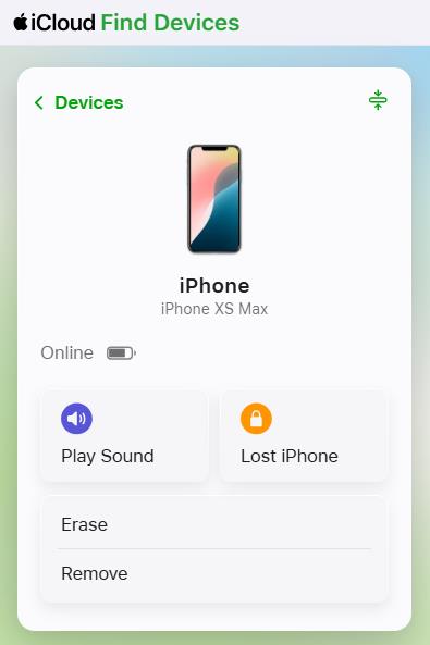 remove device from icloud