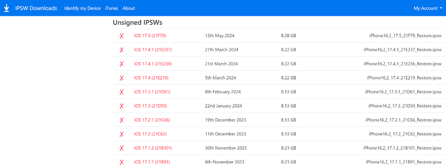 ipsw-downloads