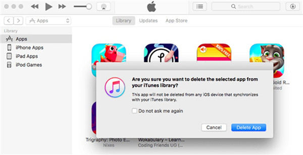 Delete Hidden Apps on iPhone via iTunes