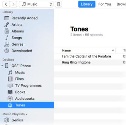 itunes sync ringtones