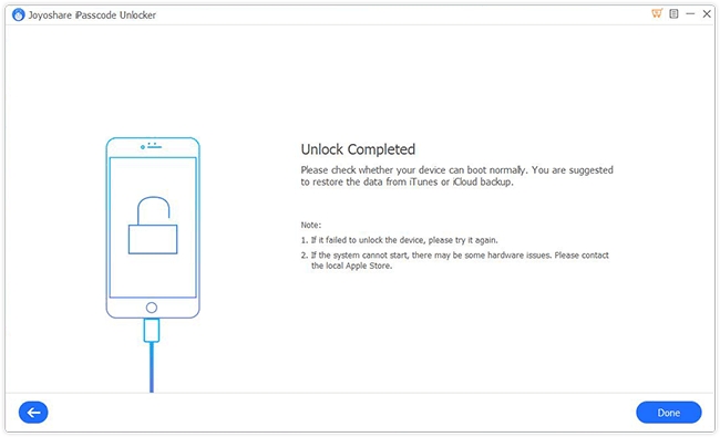 joyoshare ipasscode unlocker