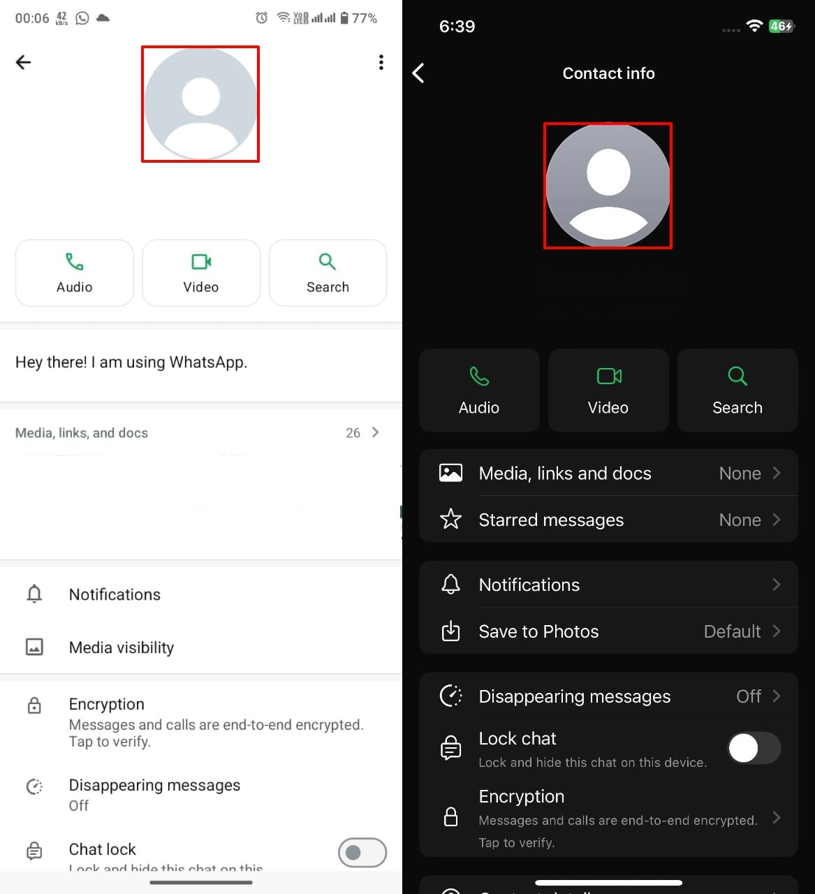 see if their profile picture displaying