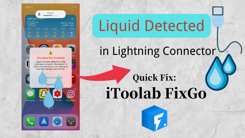 iphone liquid detected in lightning connector