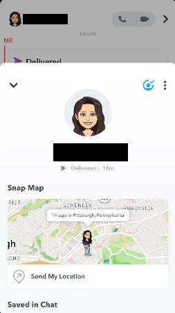 location sharing app snapchat