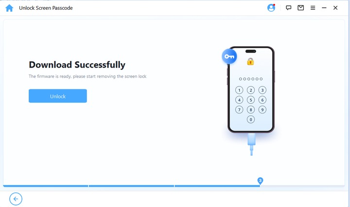 iMyFone LockWiper Download Successfully screen