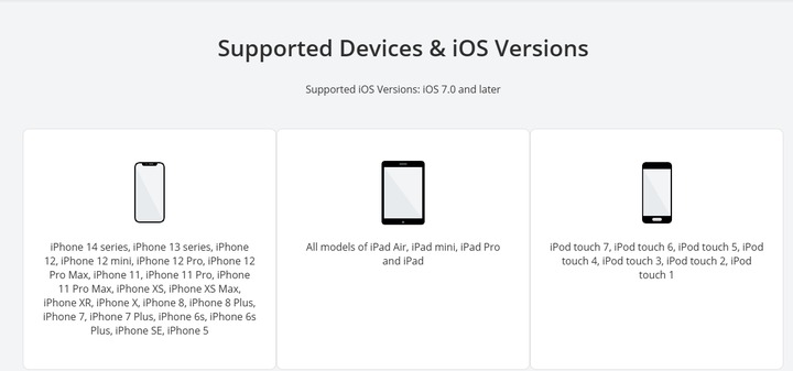 LockWiper supported devices and iOS versions