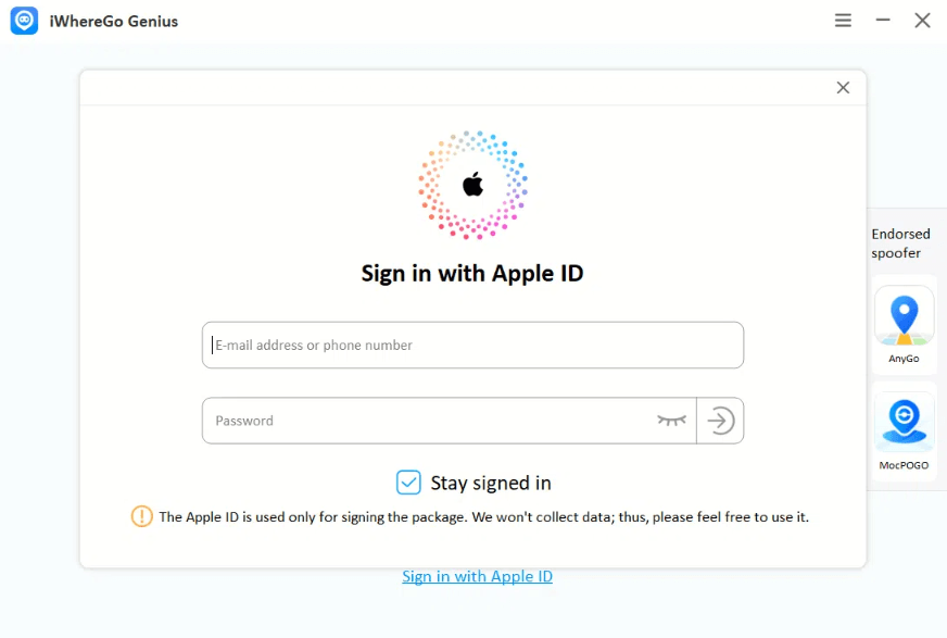 log in apple id 