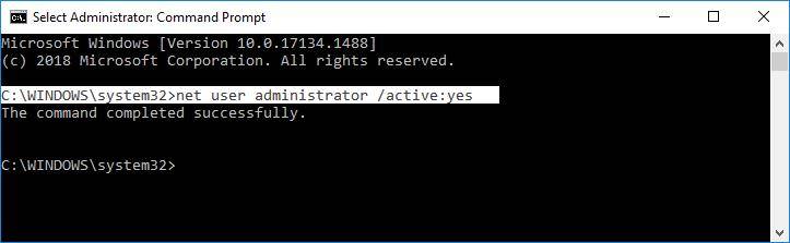 login as administrator windows 10