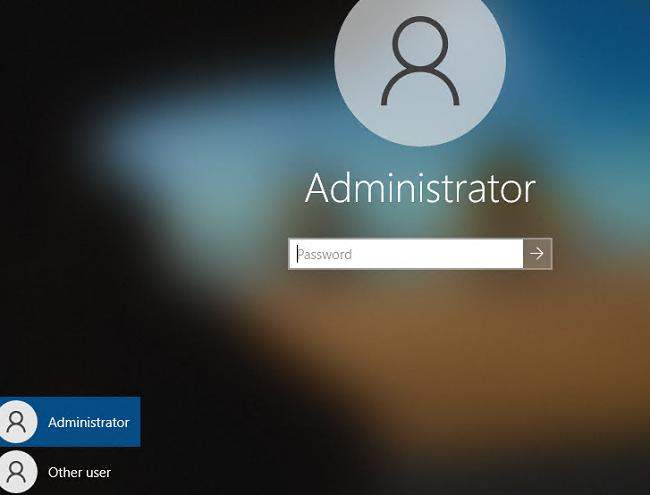 lenovo default administrator password windows 10