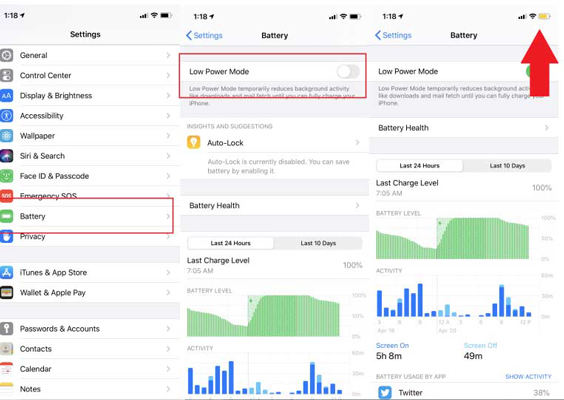 Activate Lower Power to Save iPhone Battery Life After Update iOS