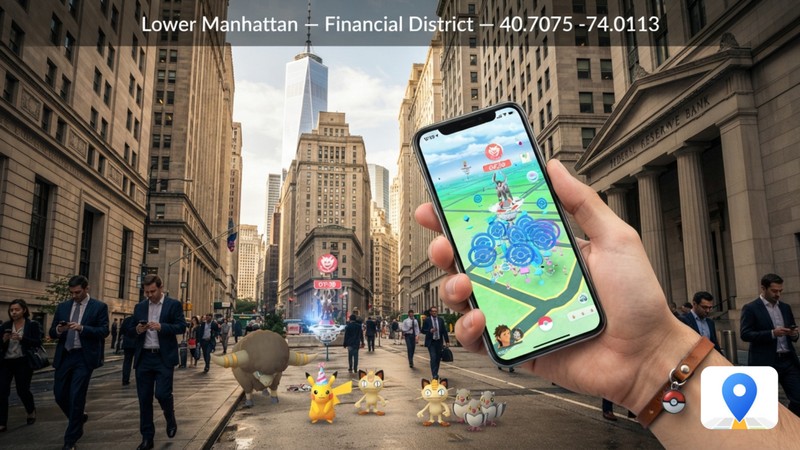 lower manhattan new york pokemon go coordinates