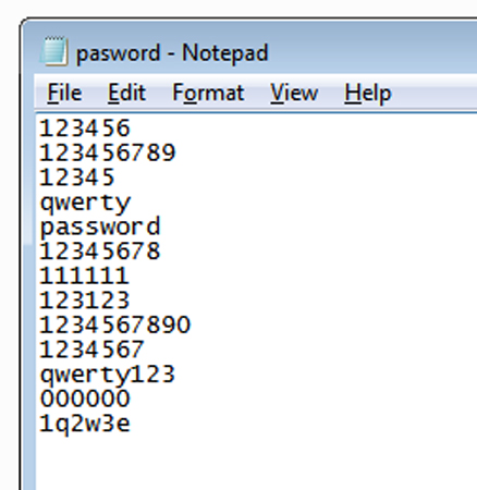 make a dictionary file