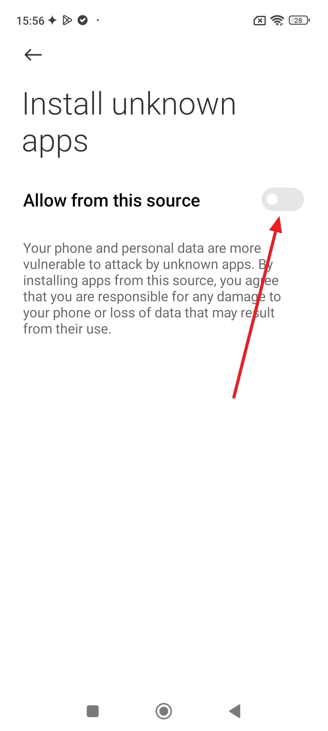 allow permission and security configuration