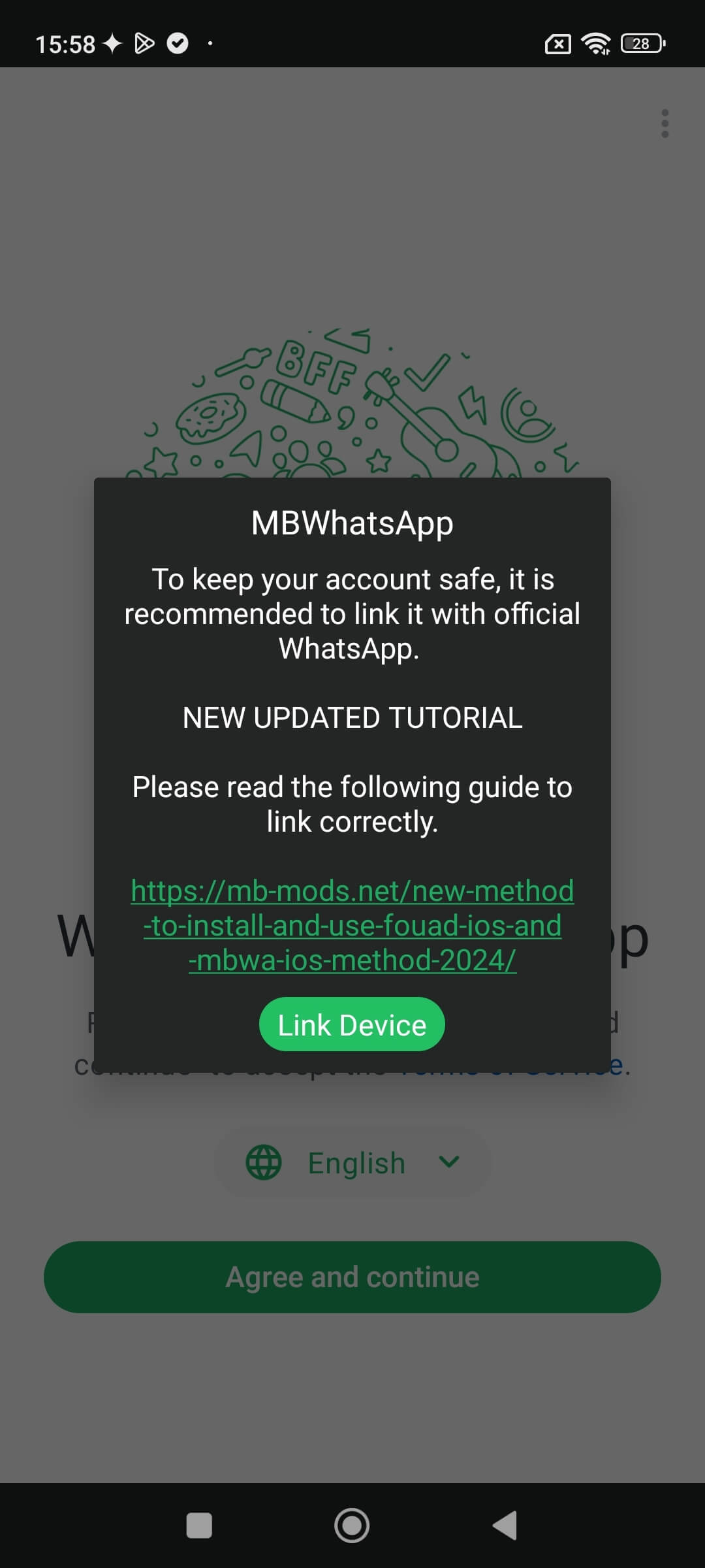 launch and set up app 