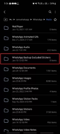 whatsapp local backup in android