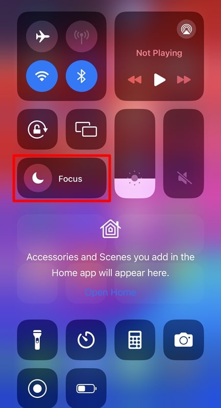 disable the focus moden