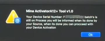 mina activator device on process