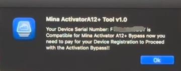 mina activator support popup