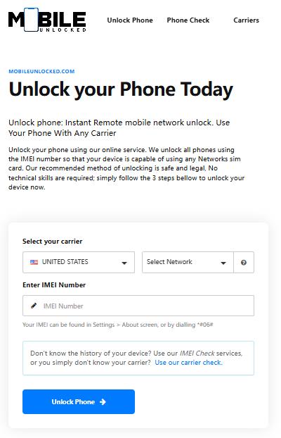 mobile unlocked