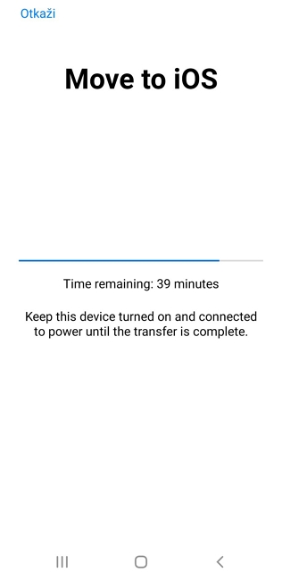 move to ios time remaining