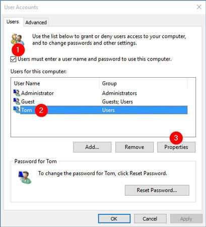 2022 Change Standard User to Admin with/without Password