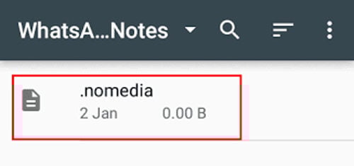 fix disappearing photos on whatsapp via nomedia file