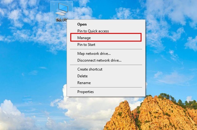 open disk management