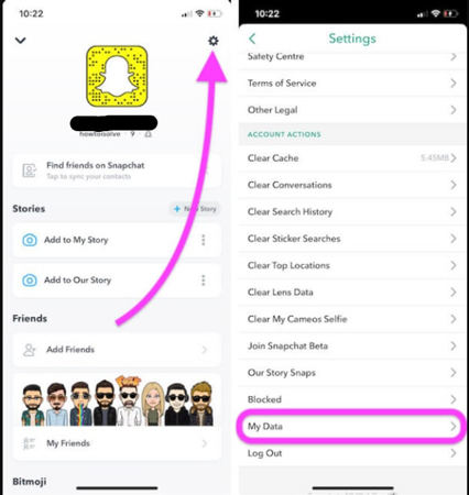 recover deleted snapchat memories android