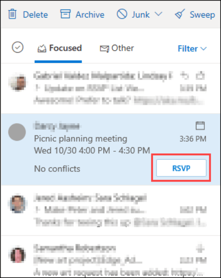 open the rsvp planner