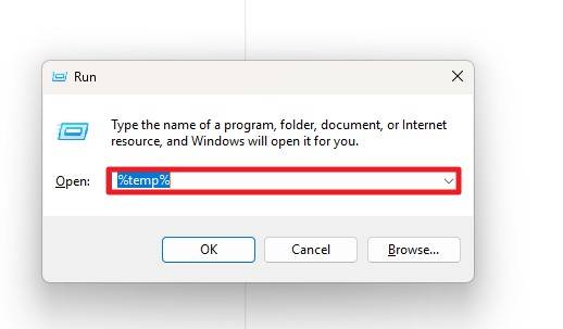 Open Windows Temp folder for Photoshop files