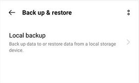 oppo local backup