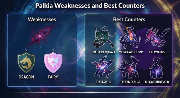 palkia weaknesses and best counters in pokemon go