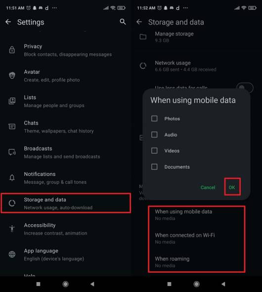 block unwanted contents on android