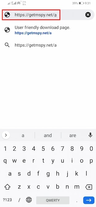 paste link for mspy installer