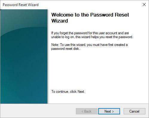 reset windows 11 password disk