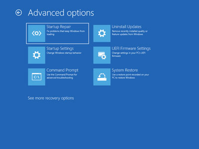 perform a system restore