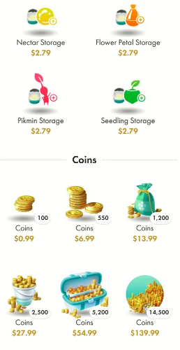 pikmin bloom coins