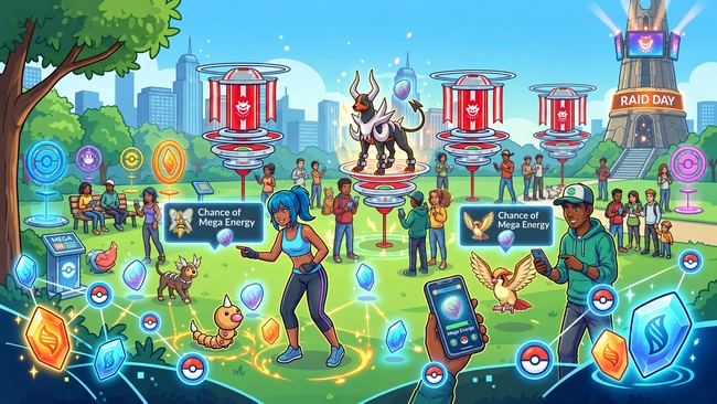 Catch Event and Raid Day Bonuses for Mega Energy