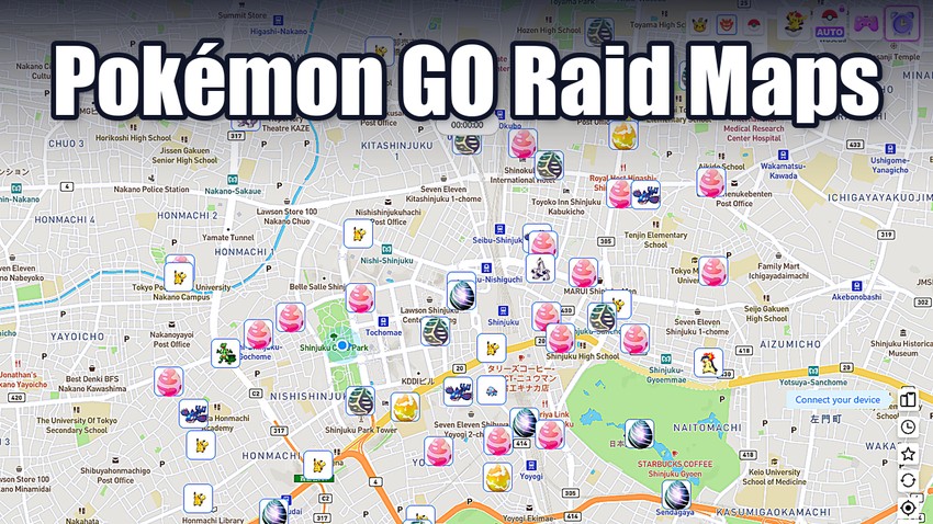 pokemon go raid maps