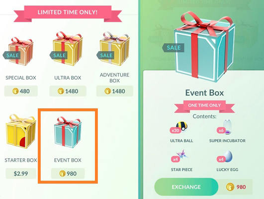 Pokemon Go Remote Raid Pass Event Box