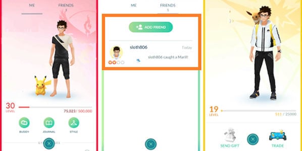 Pokémon Go friends – how to find them