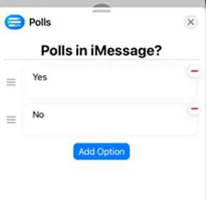 polls for imessage