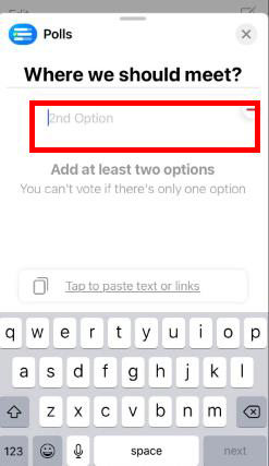 set the polls for imessage