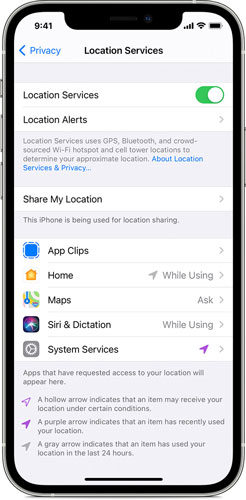 ios safari location permission