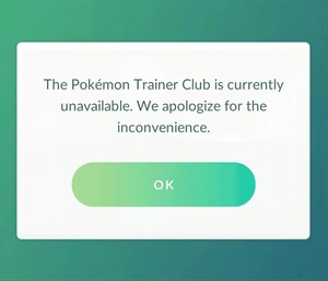ptc cannot log in pokemon go