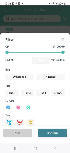 raid resource filter android