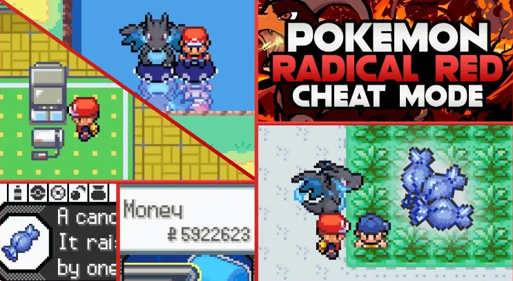 rare candy cheat code radical red