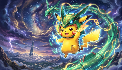 rarest pokemon 20 Rayquaza Hat Pikachu