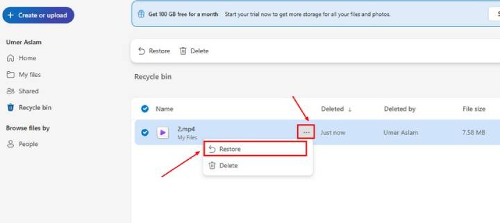 recover data from one drive
